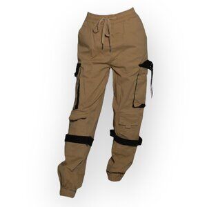 Tan Cargo Jogger Pants